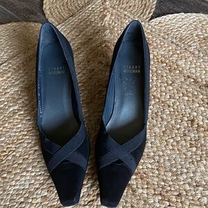 Stuart Weitzman Black Heels-size 8